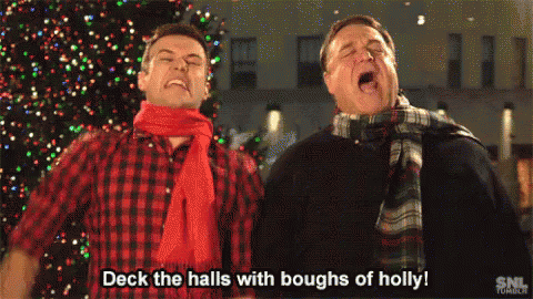 Deck The Halls With Boughs Of Holly GIF - John Goodman Deck The Halls Christmas GIFs