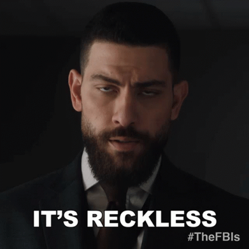 Its Reckless Special Agent Omar Adom Zidan GIF - Its Reckless Special Agent Omar Adom Zidan Fbi GIFs