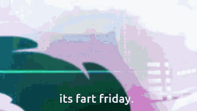 a picture of a shark with the words its fart friday