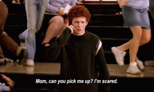 Scared Meangirls GIF - Scared Meangirls Mom Can You Pick Me Up GIFs