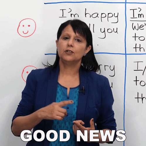 Good News Rebecca GIF - Good News Rebecca Engvid GIFs