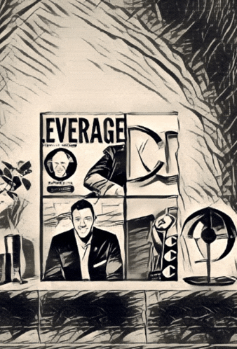 a box of leverage sits on a table next to a plant