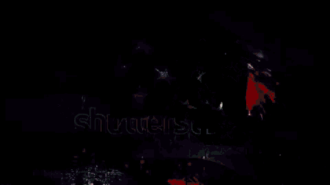 an american flag with a galaxy in the background and the word shut on the bottom right
