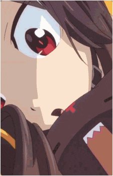 a close up of a cartoon character 's face with a shark tooth
