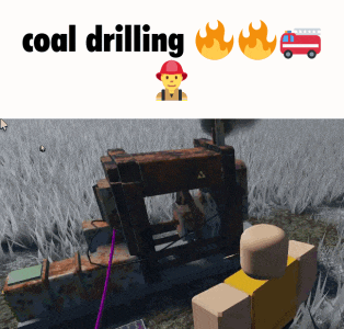 a screenshot of a game that says coal drilling on it