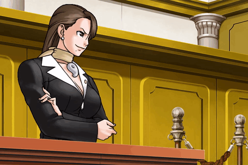 Ace Attorney Mia Fey GIF - Ace Attorney Mia Fey Confident GIFs