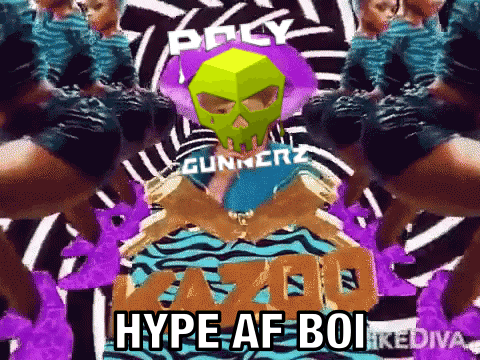 a collage of images with the words hype af boi on the bottom