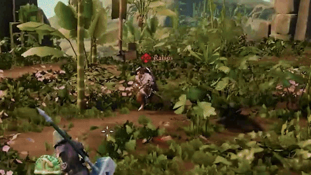a screenshot of a video game with a character named ralig