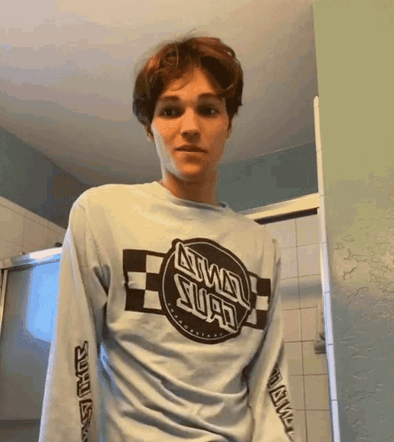 a man wearing a shirt that says animal squad