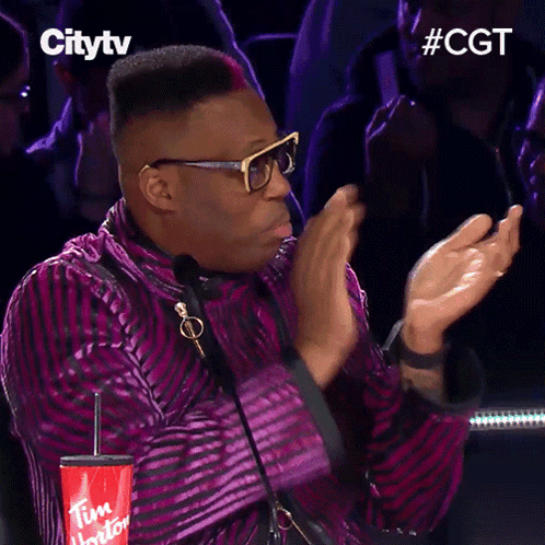 Clapping Kardinal Offishall GIF - Clapping Kardinal Offishall Canada'S Got Talent GIFs