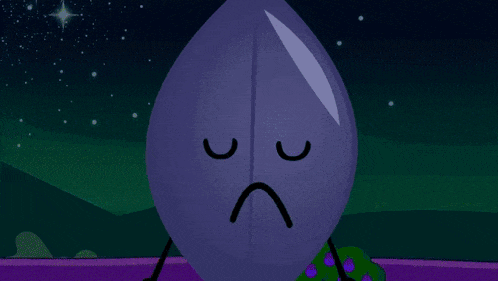 a leaf and a marshmallow are standing next to each other in a cartoon scene