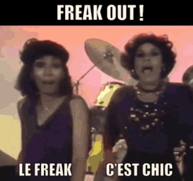 Le Freak Freak Out GIF - Le Freak Freak Out Cest Chic GIFs