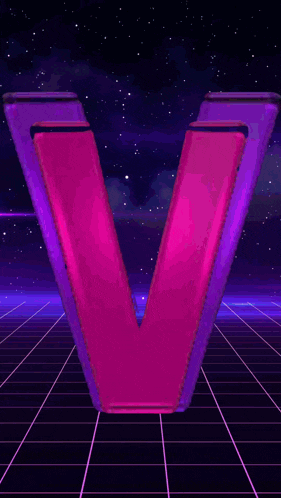 a purple v with the number 2 on it is on a starmaker screen