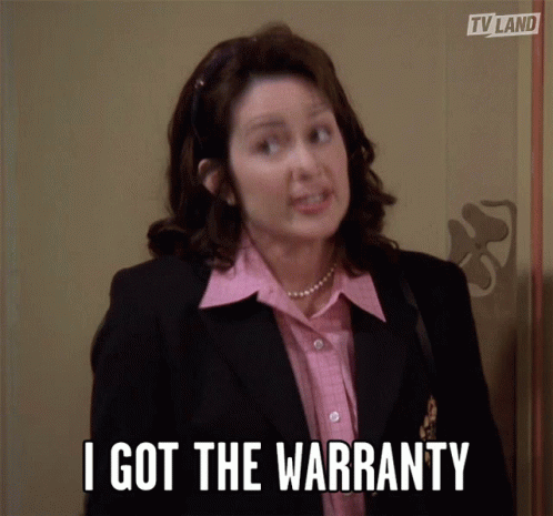I Got The Warranty Stern GIF - I Got The Warranty Stern I Have Warranty GIFs