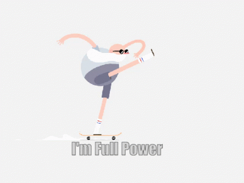 Im Full Power Skate Board GIF - Im Full Power Skate Board Old Man GIFs