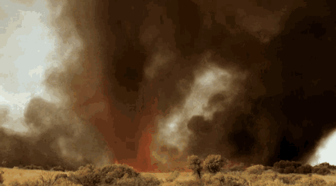 This Gif Of Earth'S Natural Phenomena Will Blow Your Mind GIF - Smoke Fire Tornado GIFs