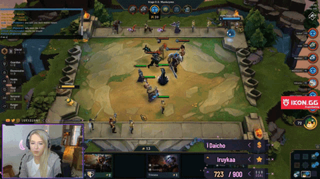 a woman is playing a video game and the game is being played by daichio and irykaa