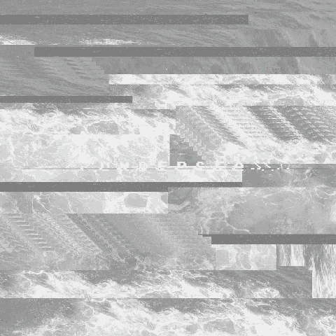 a black and white image of the ocean with the words undersea on it