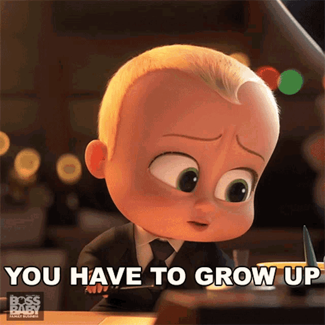 You Have To Grow Up Ted Templeton Jr GIF - You Have To Grow Up Ted Templeton Jr The Boss Baby Family Business GIFs