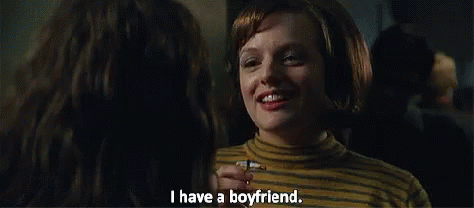 Elisabeth Moss National Boyfriend Day GIF - Elisabeth Moss National Boyfriend Day I Have A Boyfriend GIFs