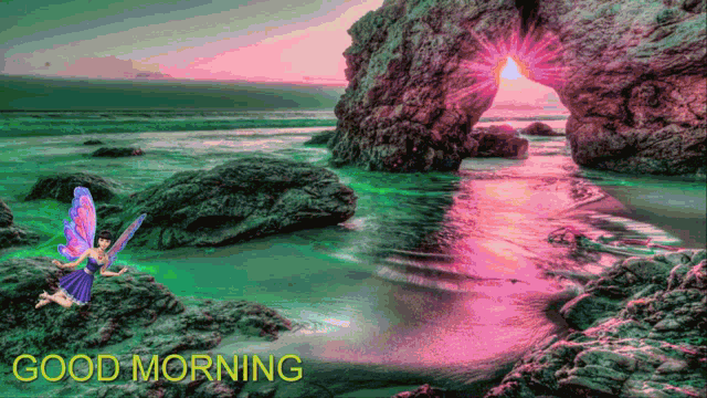 Good Morning Fairy GIF - Good Morning Fairy Ocean GIFs