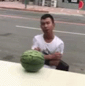 Funny Face Prank GIF - Funny Face Prank Watermelon Prank GIFs