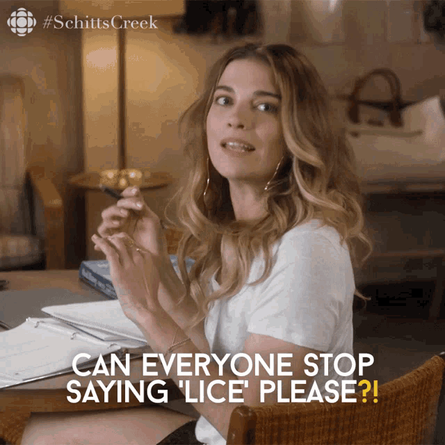 Can Everyone Stop Saying Lice Please Annie Murphy GIF