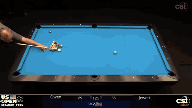 a pool table with the name owen on the bottom