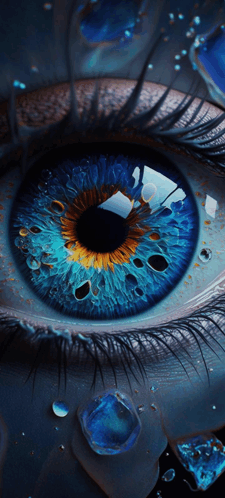 Blue Eye Digital Art GIF - Blue Eye Digital Art Wallpaper Hd GIFs