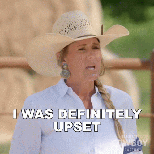 I Was Definitely Upset Jennifer Hudgins GIF - I Was Definitely Upset Jennifer Hudgins Ultimate Cowboy Showdown Season2 GIFs