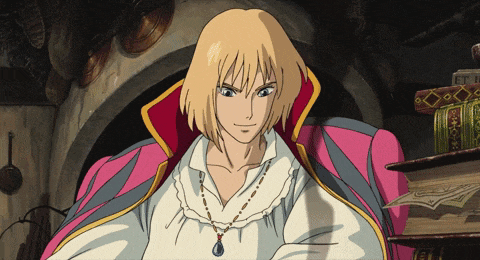 a man with blonde hair is wearing a necklace with a blue stone in it