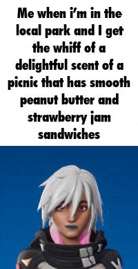 me when i 'm in the local park i get the whiff of a delightful scent of a picnic