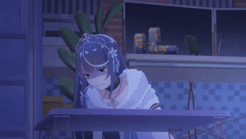 a girl with a crown on her head is covering her mouth with her hand