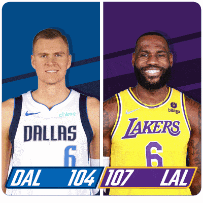 a basketball player from dallas and a lakers player