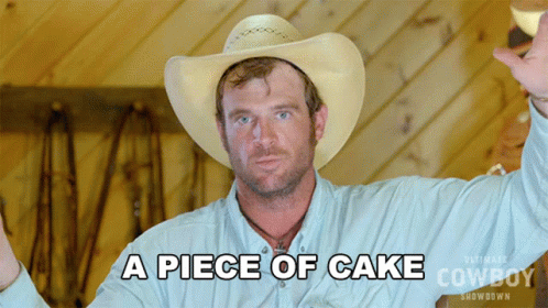 A Piece Of Cake Jackson Taylor GIF - A Piece Of Cake Jackson Taylor Ultimate Cowboy Showdown Season2 GIFs