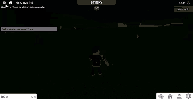 a screenshot of a video game called stinky at 6:29 pm