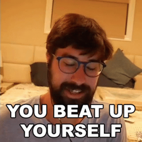 You Beat Up Yourself Wolfe Glick GIF - You Beat Up Yourself Wolfe Glick Wolfey GIFs