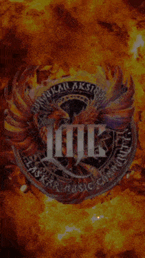 a logo for a music community with a phoenix and the letter ii on it
