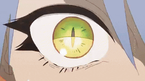a close up of a person 's eye with chinese writing on it