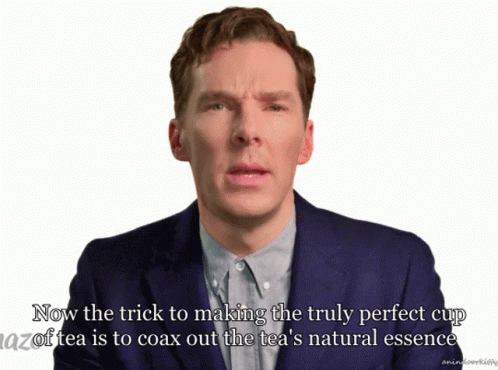 Benedict Cumberbatch Tea GIF - Benedict Cumberbatch Tea Natural Essence GIFs