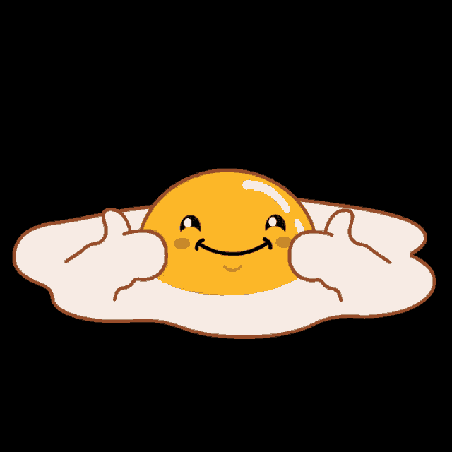 a fried egg with a smiling face on it 's shell .