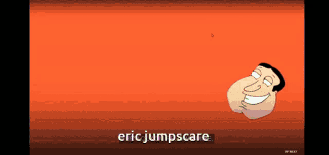 a cartoon of a man with the words eric jumpscare on the bottom
