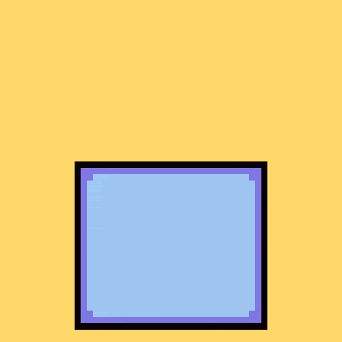 a pixel art drawing of a dachshund wearing a clown hat and a box that says april fools