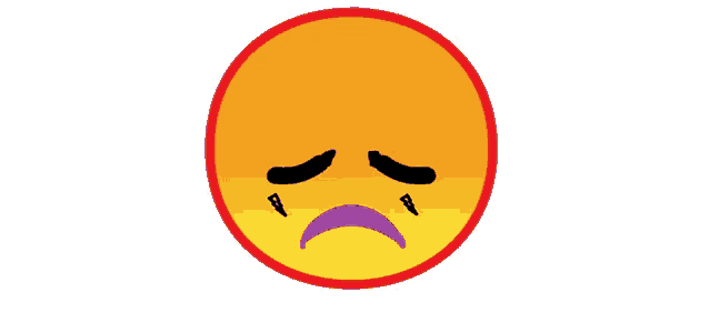 a crying smiley face with tears coming out of it 's eyes