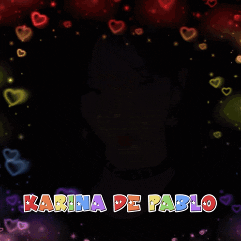 a picture of a girl with the name karina de pablo on the bottom