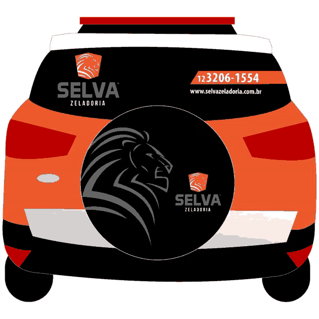 a car with the word selva on the back of it