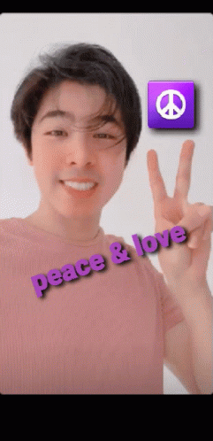 Ren Kai Amor Y Paz GIF - Ren Kai Amor Y Paz Peace And Love GIFs