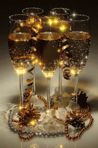 Glass Champagne Animated GIF