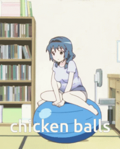 Chicken Balls Yuruyuri GIF - Chicken Balls Yuruyuri Balls GIFs