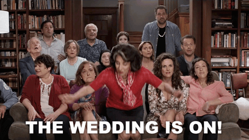 The Wedding Is On Aunt Voula GIF - The Wedding Is On Aunt Voula My Big Fat Greek Wedding 2 GIFs